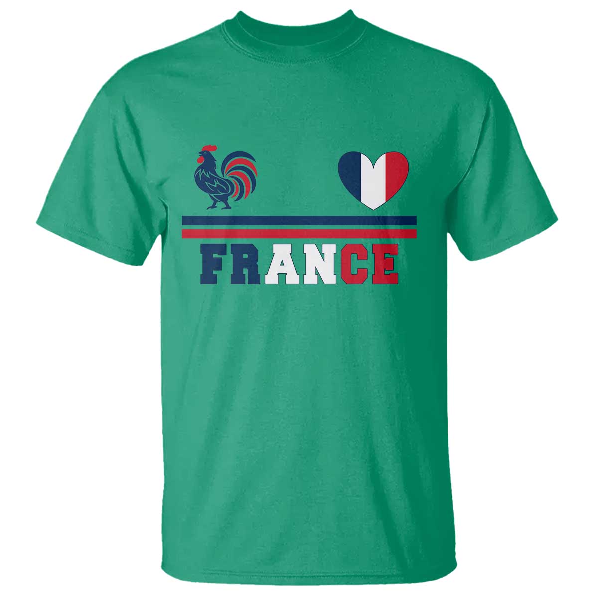 Patriotic France Soccer Fan T Shirt Fierté Football Française