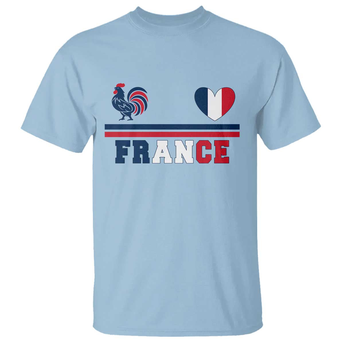 Patriotic France Soccer Fan T Shirt Fierté Football Française