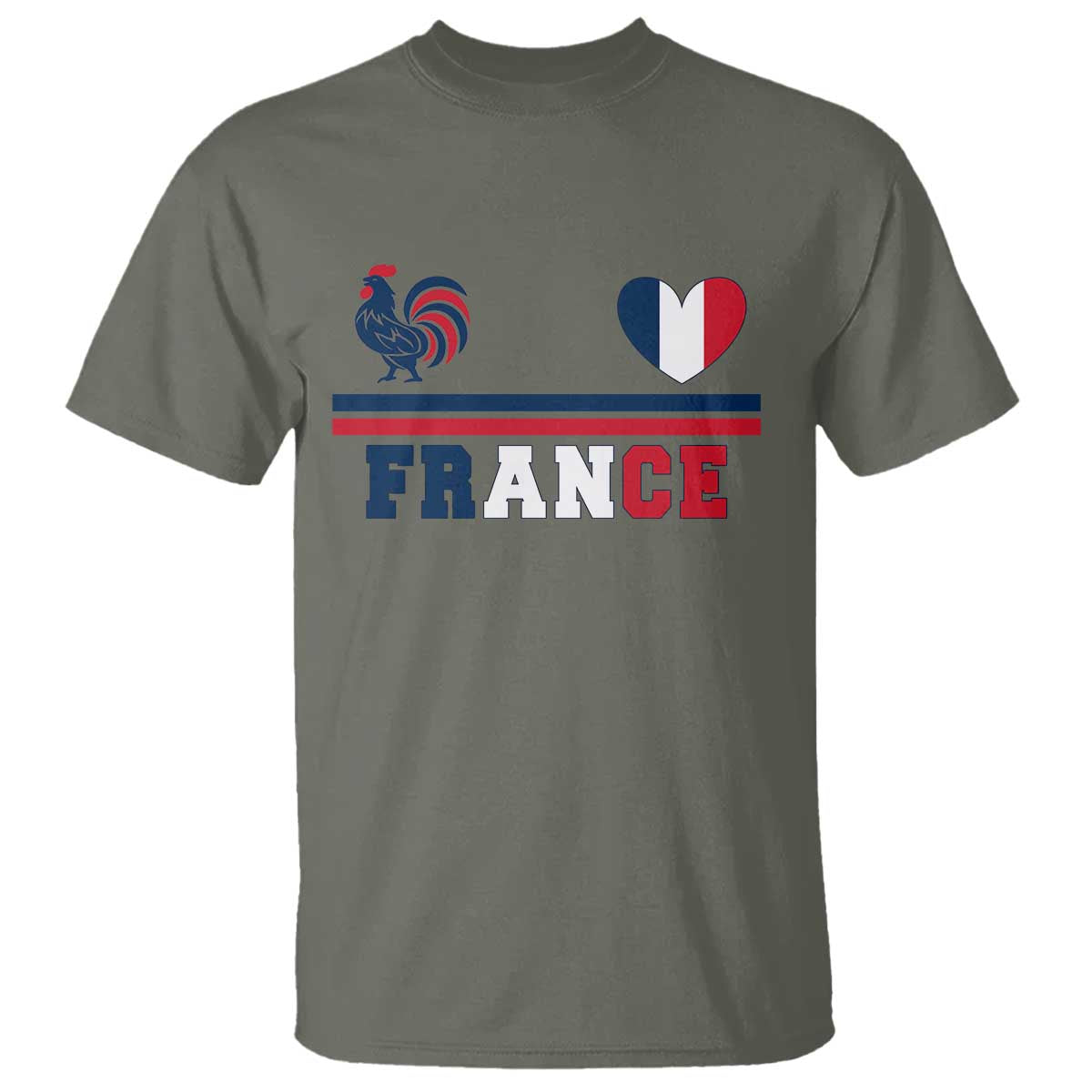 Patriotic France Soccer Fan T Shirt Fierté Football Française