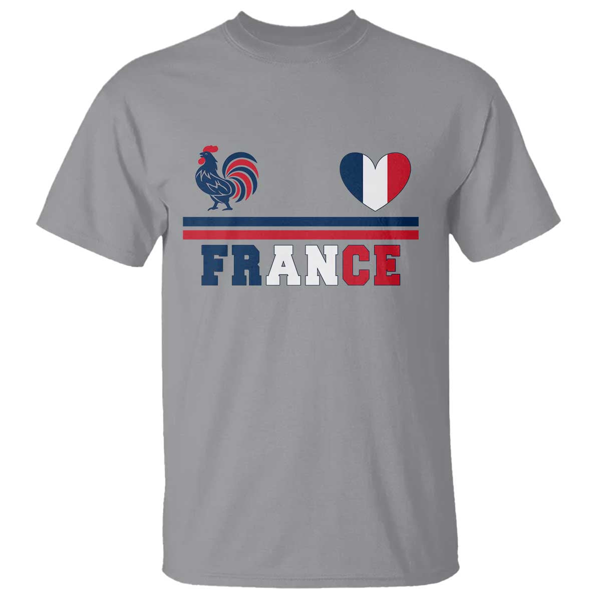 Patriotic France Soccer Fan T Shirt Fierté Football Française