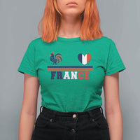 Patriotic France Soccer Fan T Shirt For Women Fierté Football Française