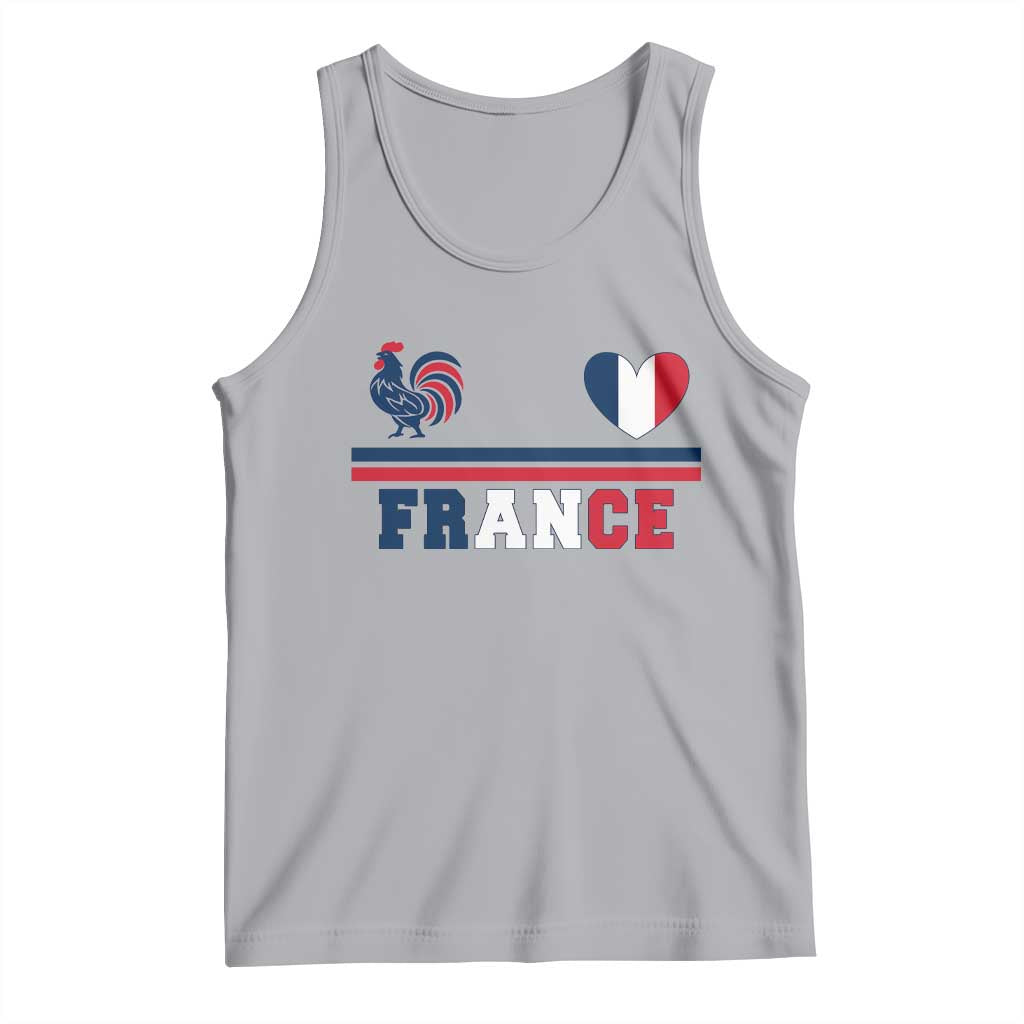 Patriotic France Soccer Fan Tank Top Fierté Football Française