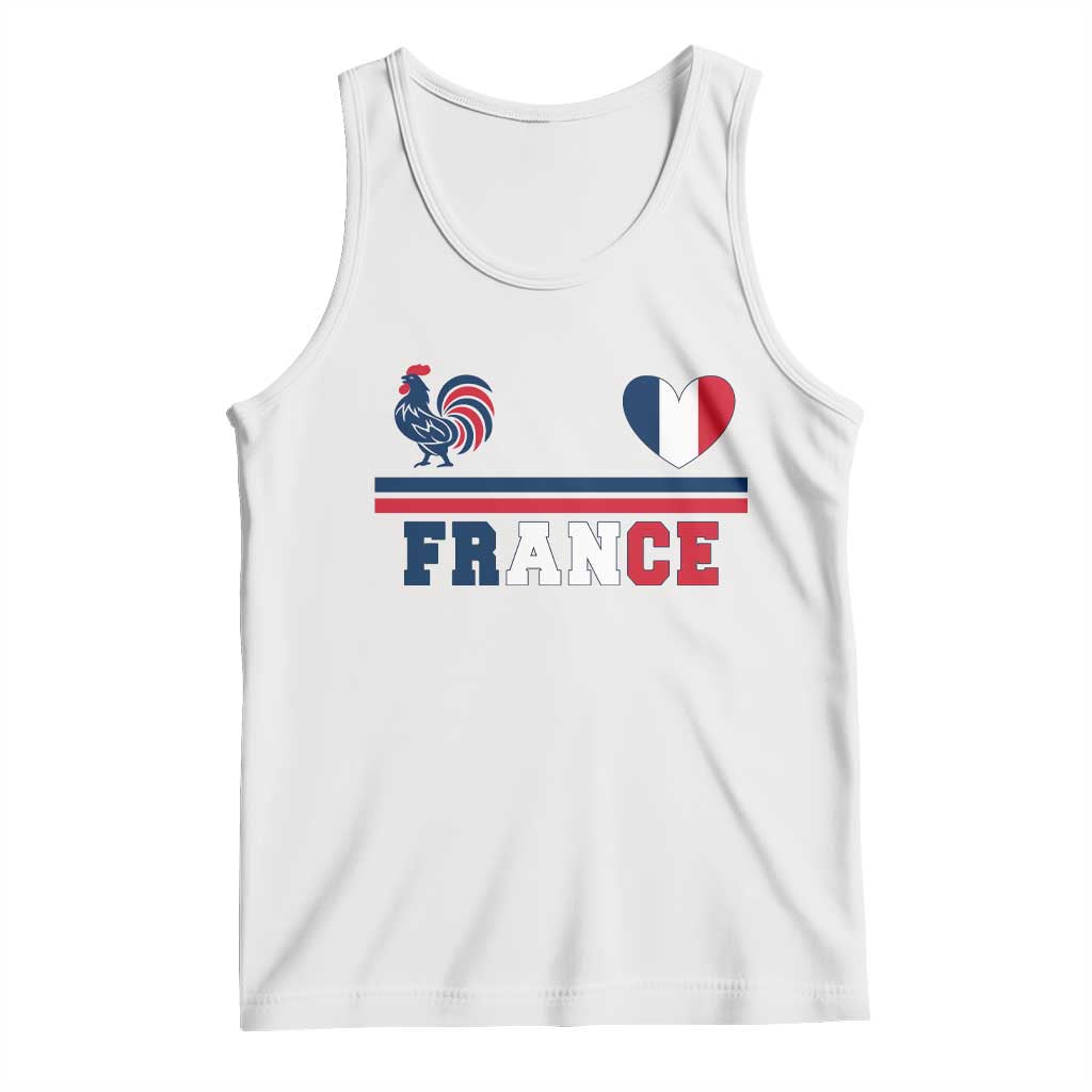 Patriotic France Soccer Fan Tank Top Fierté Football Française