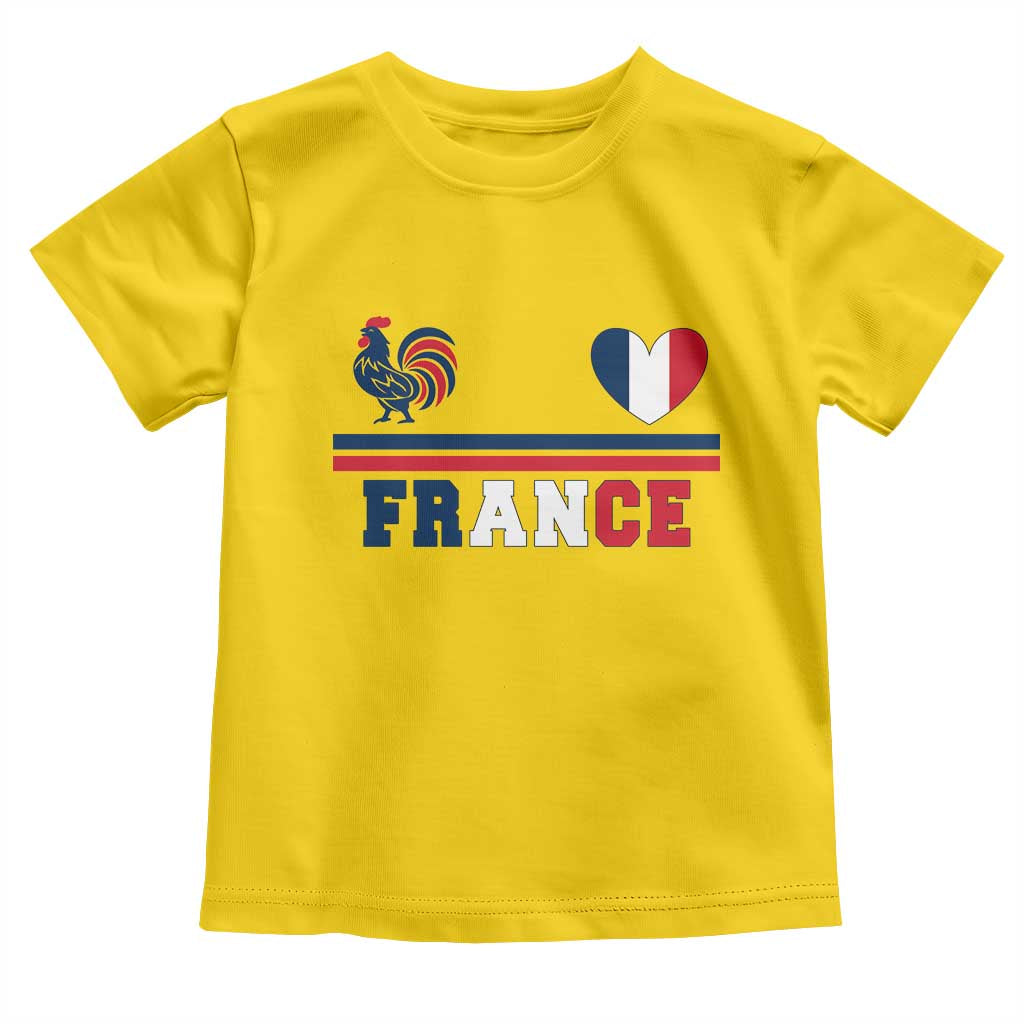 Patriotic France Soccer Fan Toddler T Shirt Fierté Football Française
