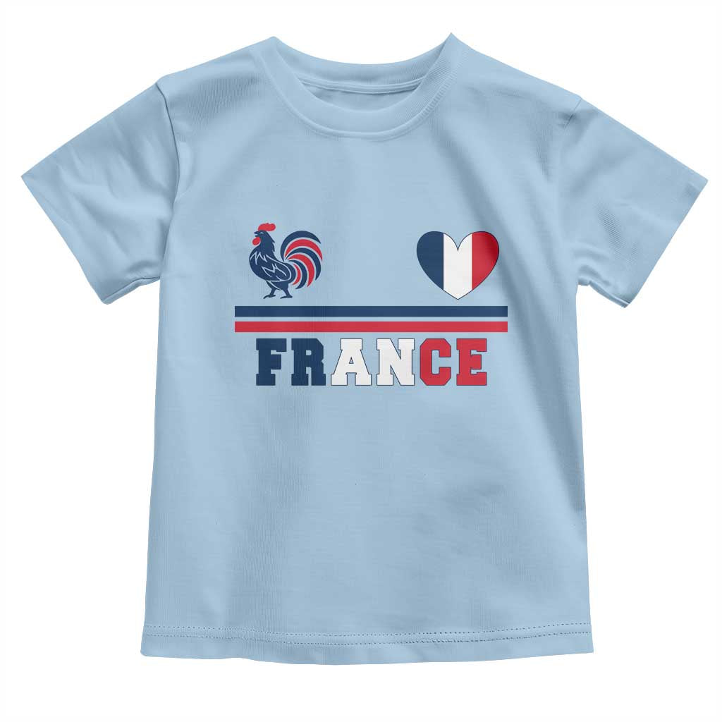 Patriotic France Soccer Fan Toddler T Shirt Fierté Football Française