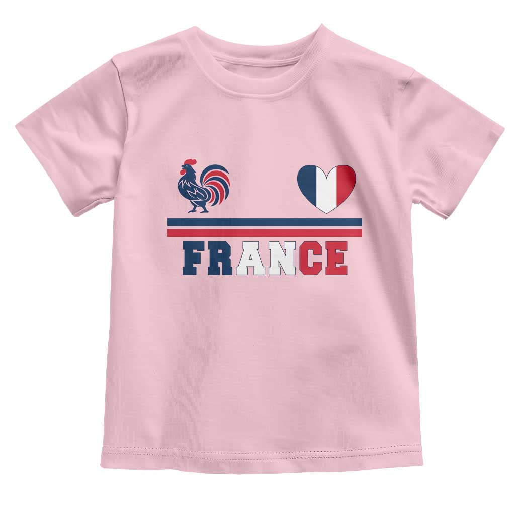 Patriotic France Soccer Fan Toddler T Shirt Fierté Football Française