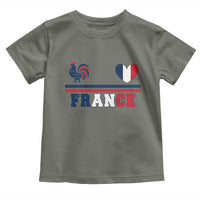 Patriotic France Soccer Fan Toddler T Shirt Fierté Football Française