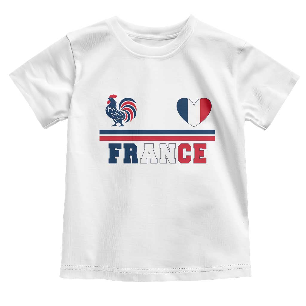 Patriotic France Soccer Fan Toddler T Shirt Fierté Football Française