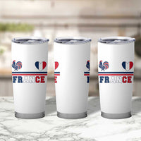 Patriotic France Soccer Fan Tumbler Cup Fierté Football Française