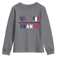 Patriotic France Soccer Fan Youth Sweatshirt Fierté Football Française