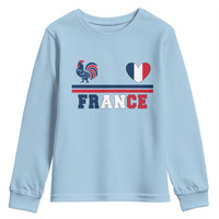 Patriotic France Soccer Fan Youth Sweatshirt Fierté Football Française