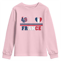Patriotic France Soccer Fan Youth Sweatshirt Fierté Football Française