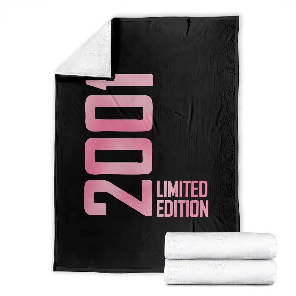 Vintage 25th Birthday Limited Edition 2001 Gift Throw Blanket