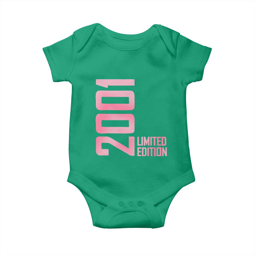 Vintage 25th Birthday Limited Edition 2001 Gift Baby Onesie