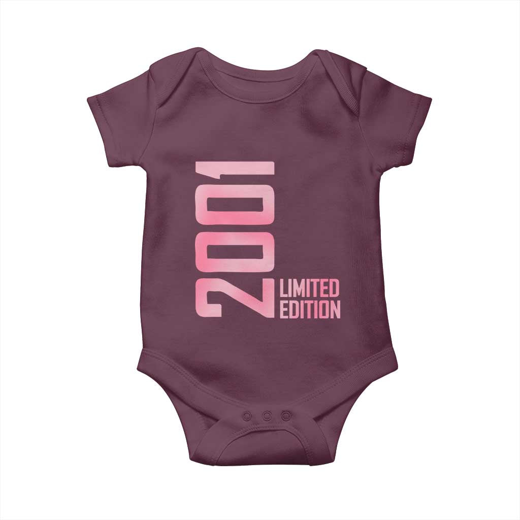 Vintage 25th Birthday Limited Edition 2001 Gift Baby Onesie