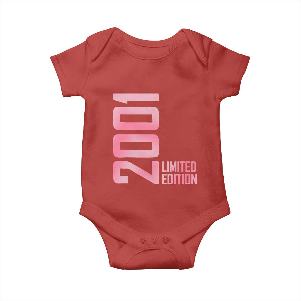 Vintage 25th Birthday Limited Edition 2001 Gift Baby Onesie