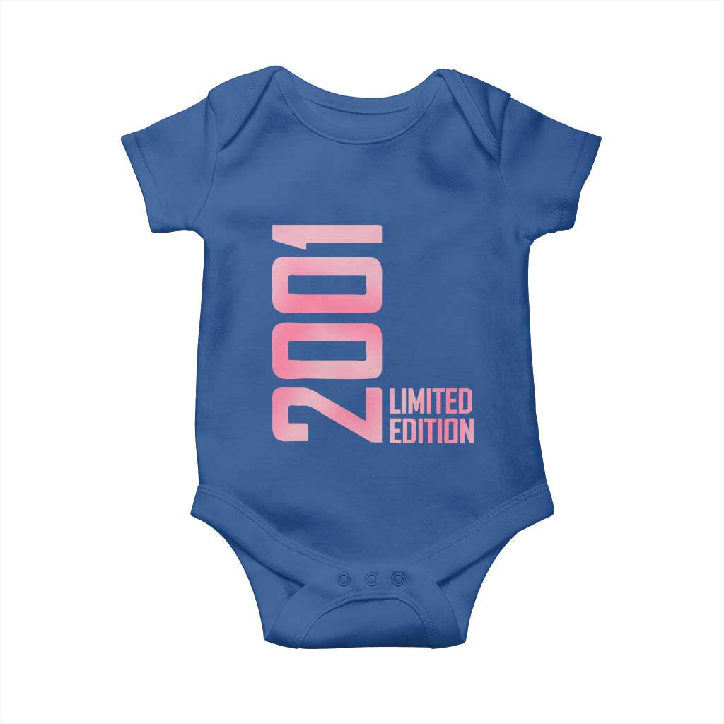 Vintage 25th Birthday Limited Edition 2001 Gift Baby Onesie