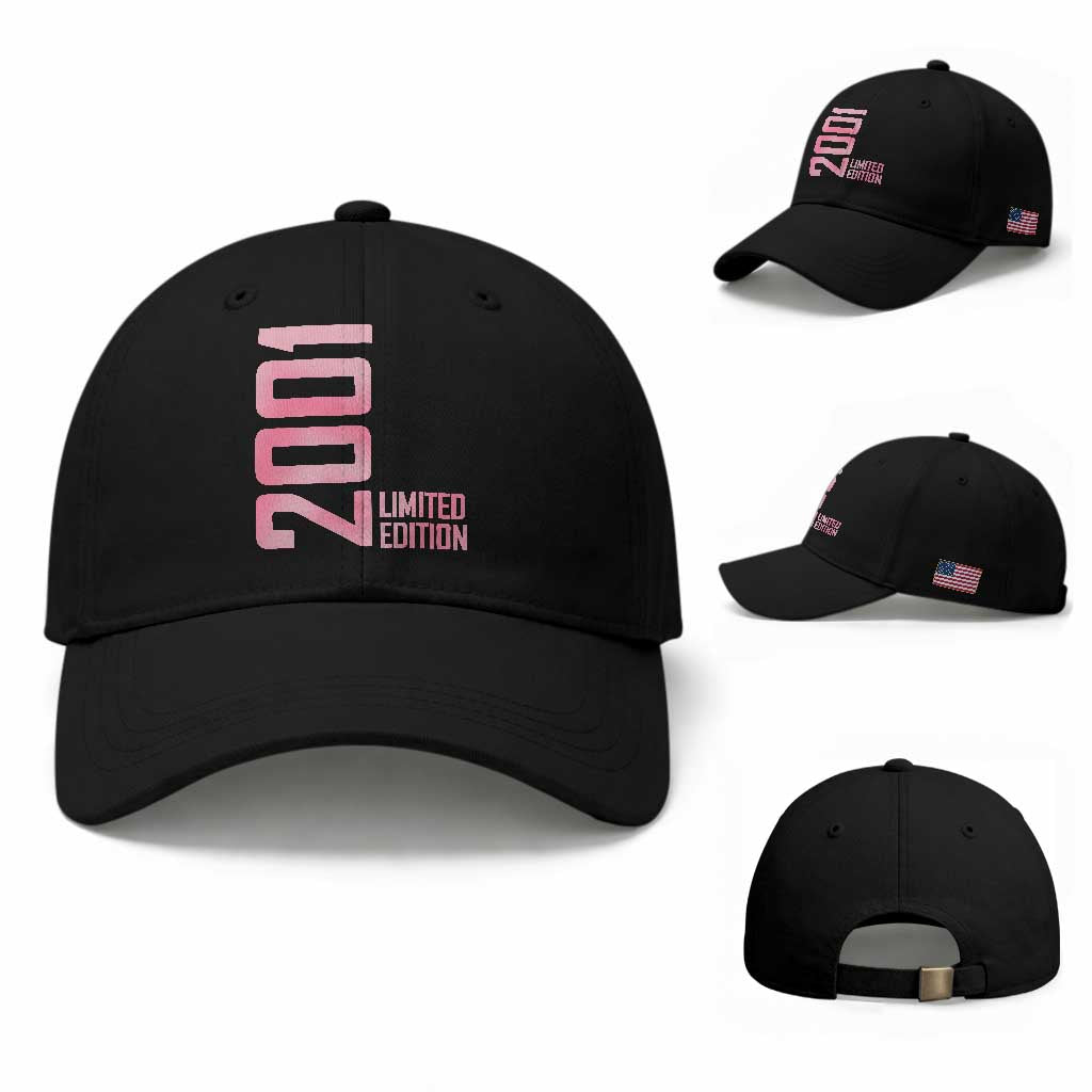 Vintage 25th Birthday Limited Edition 2001 Gift Baseball Cap