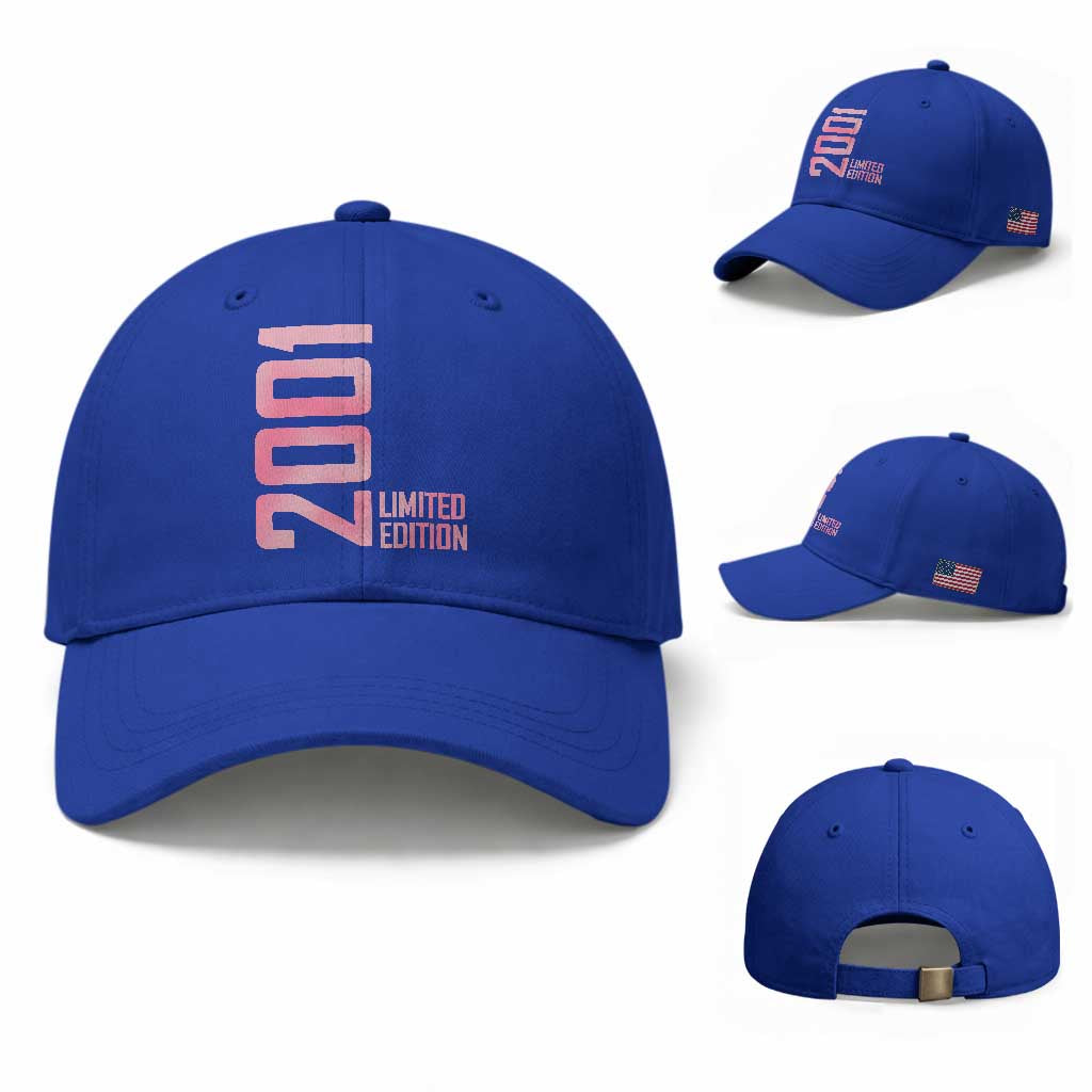 Vintage 25th Birthday Limited Edition 2001 Gift Baseball Cap