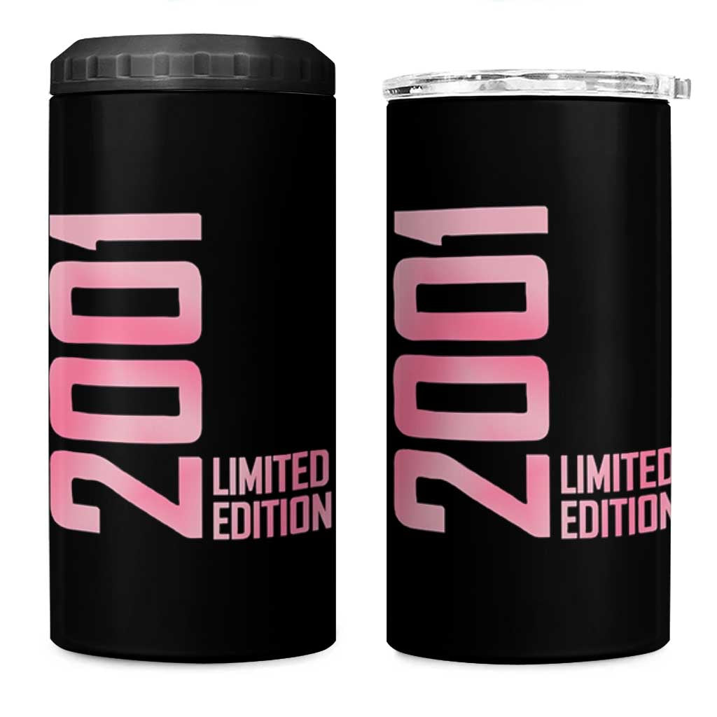 Vintage 25th Birthday Limited Edition 2001 Gift 4 in 1 Can Cooler Tumbler