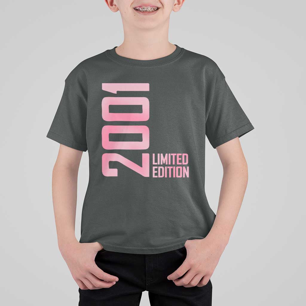 Vintage 25th Birthday Limited Edition 2001 Gift T Shirt For Kid