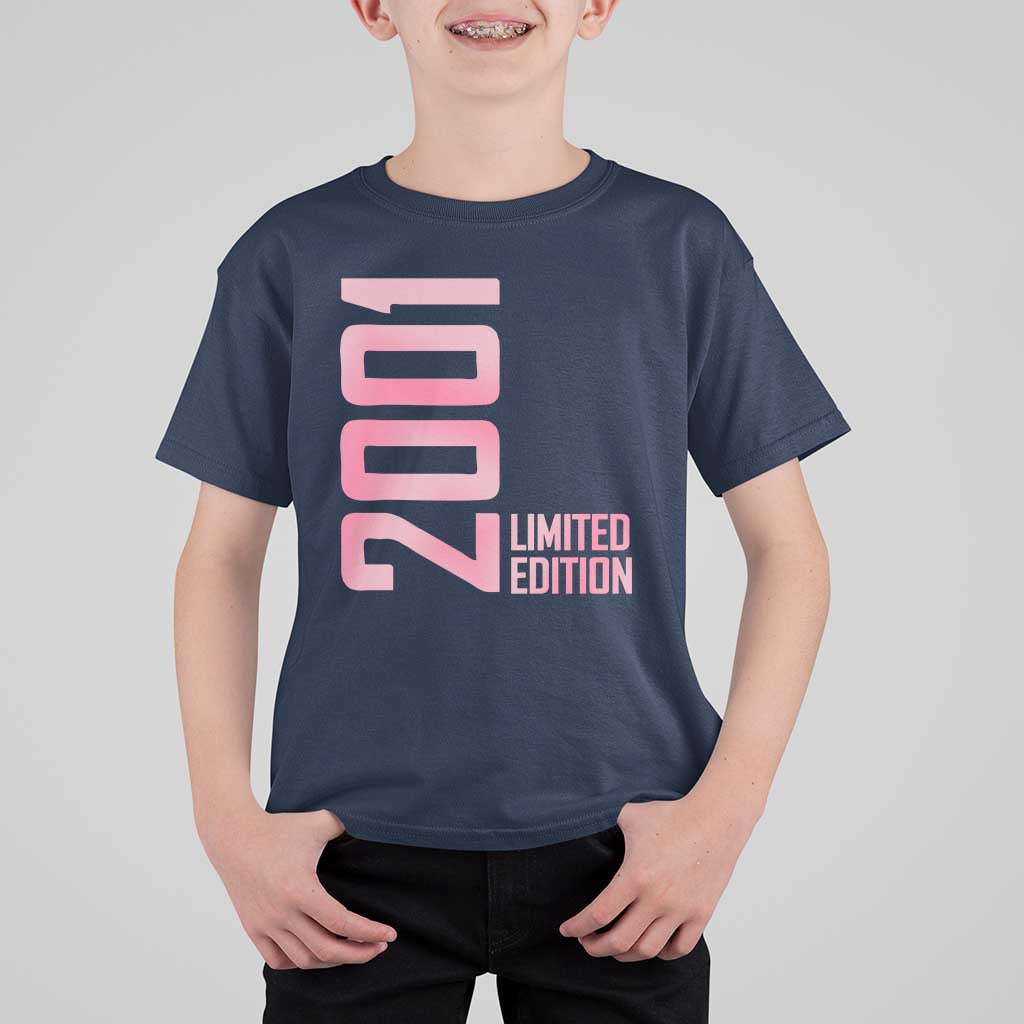 Vintage 25th Birthday Limited Edition 2001 Gift T Shirt For Kid