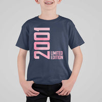 Vintage 25th Birthday Limited Edition 2001 Gift T Shirt For Kid