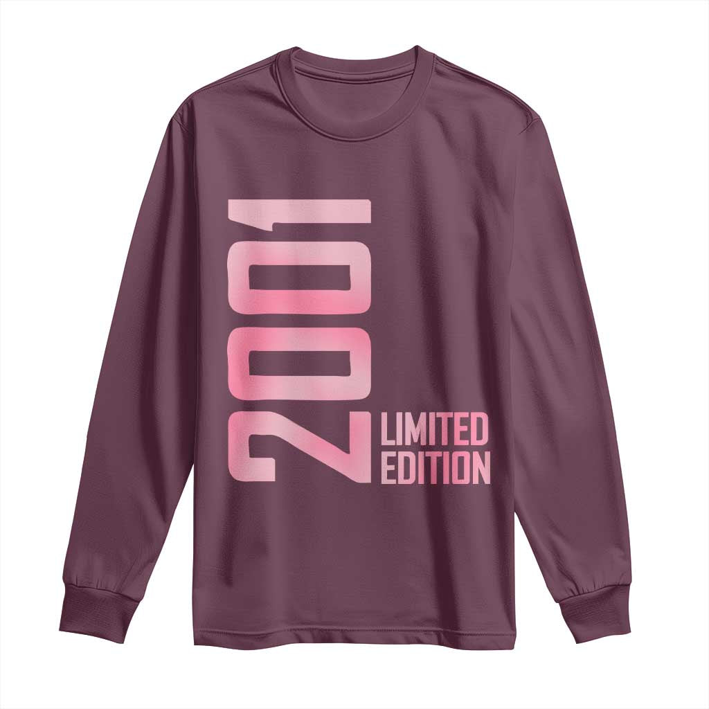 Vintage 25th Birthday Limited Edition 2001 Gift Long Sleeve Shirt