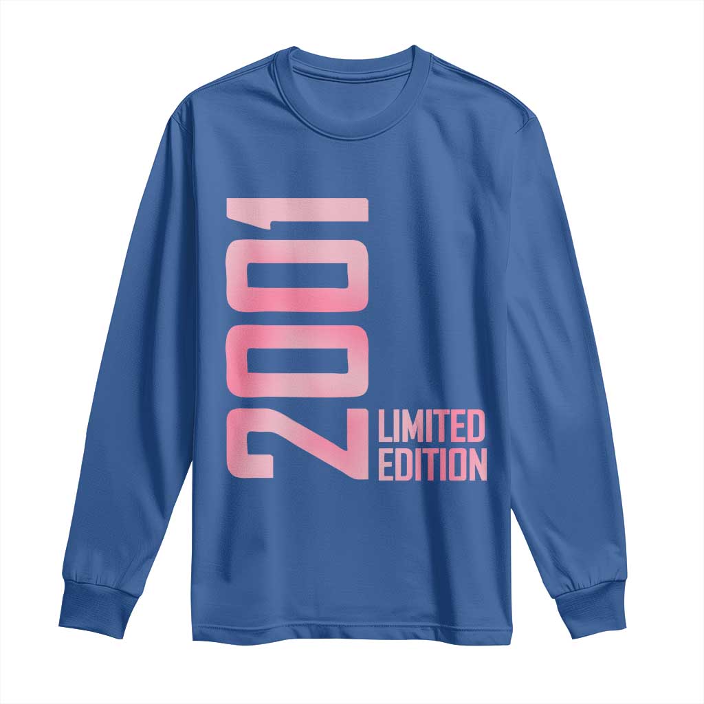Vintage 25th Birthday Limited Edition 2001 Gift Long Sleeve Shirt