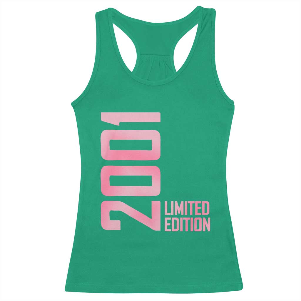 Vintage 25th Birthday Limited Edition 2001 Gift Racerback Tank Top