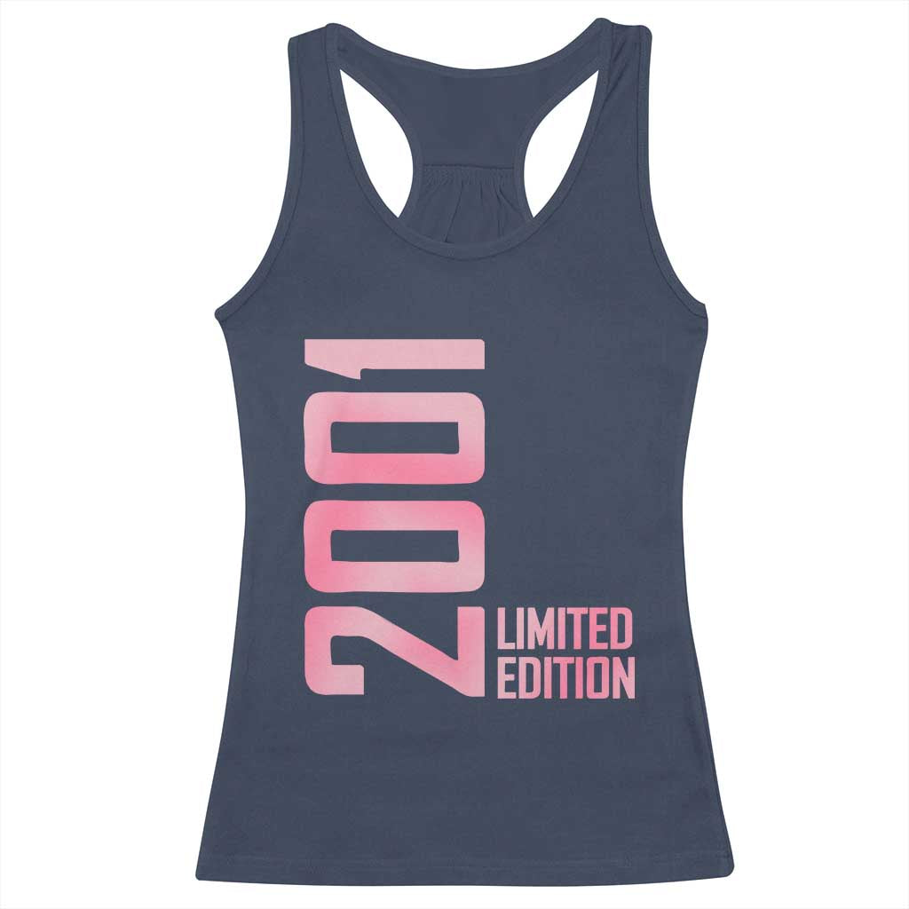 Vintage 25th Birthday Limited Edition 2001 Gift Racerback Tank Top