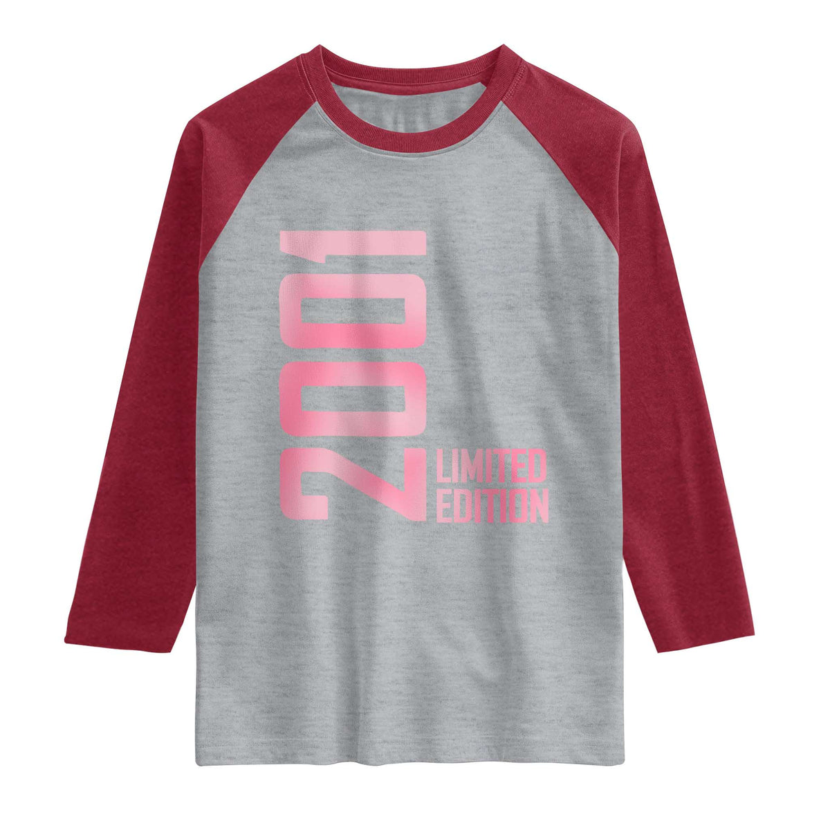 Vintage 25th Birthday Limited Edition 2001 Gift Raglan Shirt