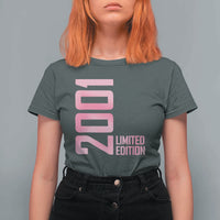 Vintage 25th Birthday Limited Edition 2001 Gift T Shirt For Women