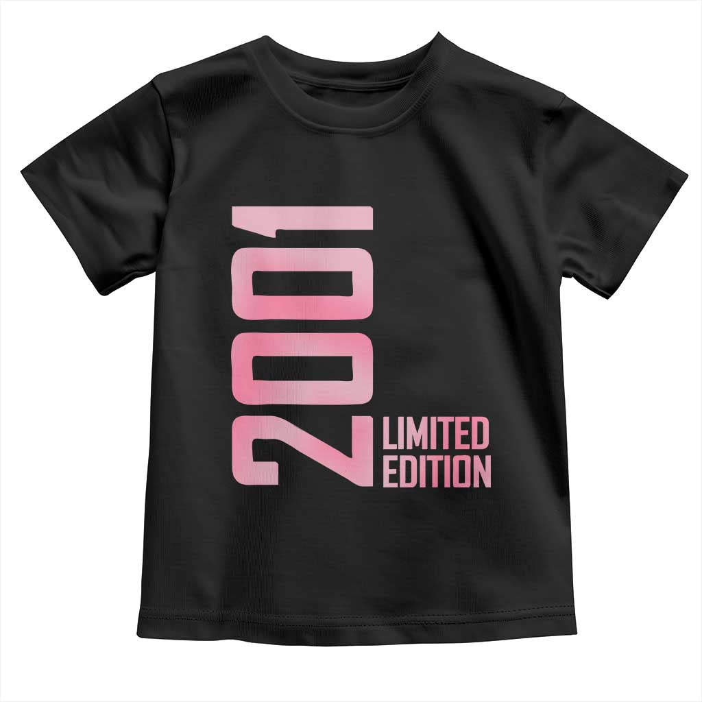Vintage 25th Birthday Limited Edition 2001 Gift Toddler T Shirt