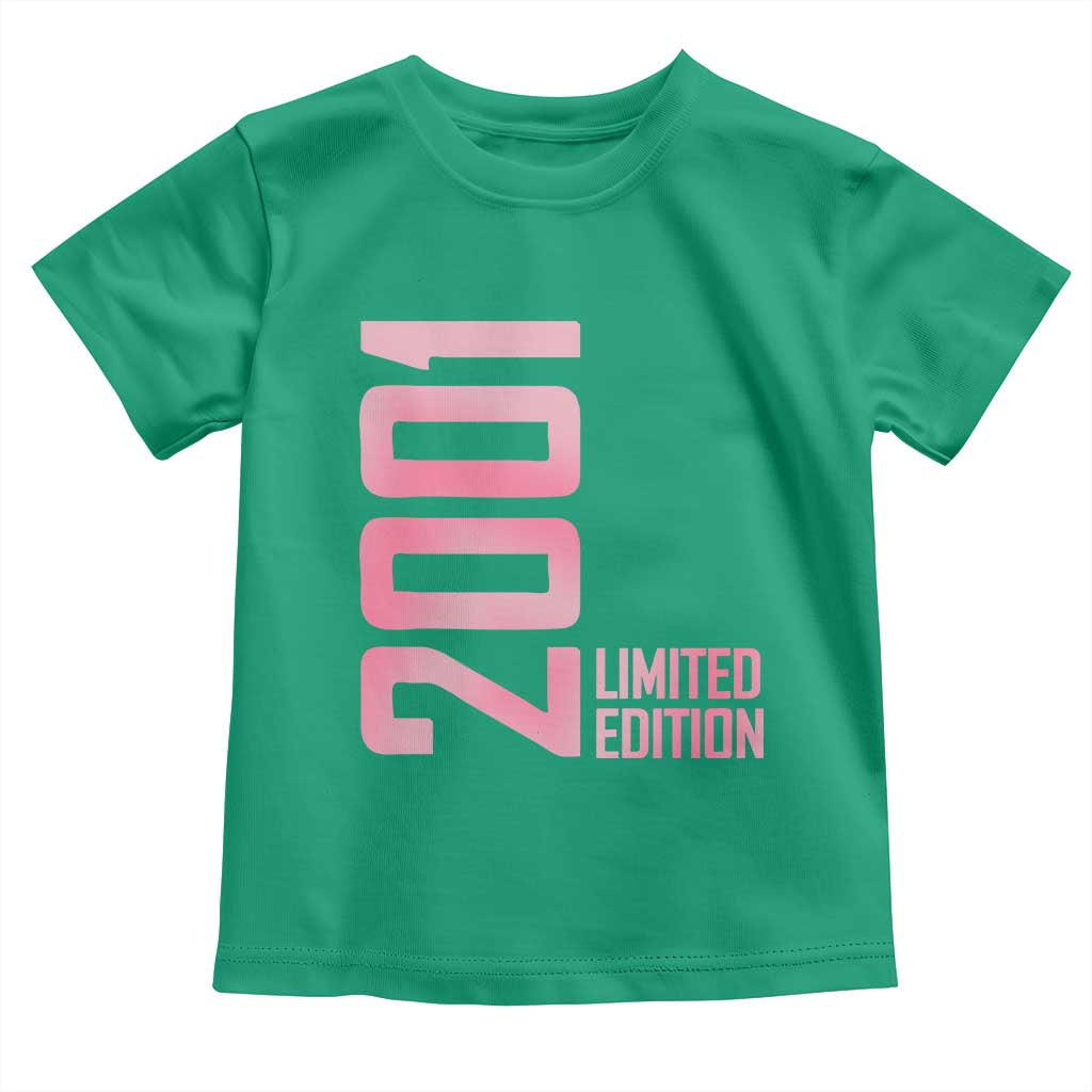 Vintage 25th Birthday Limited Edition 2001 Gift Toddler T Shirt