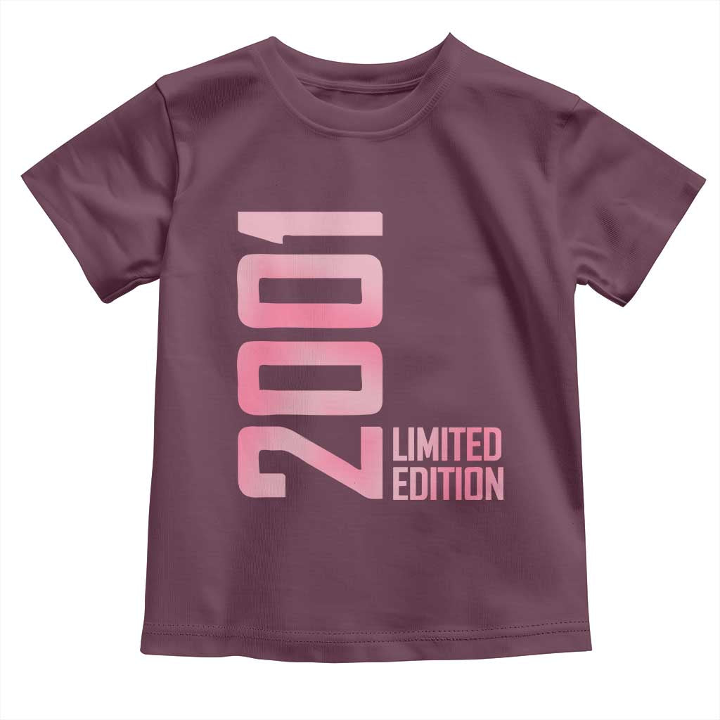 Vintage 25th Birthday Limited Edition 2001 Gift Toddler T Shirt