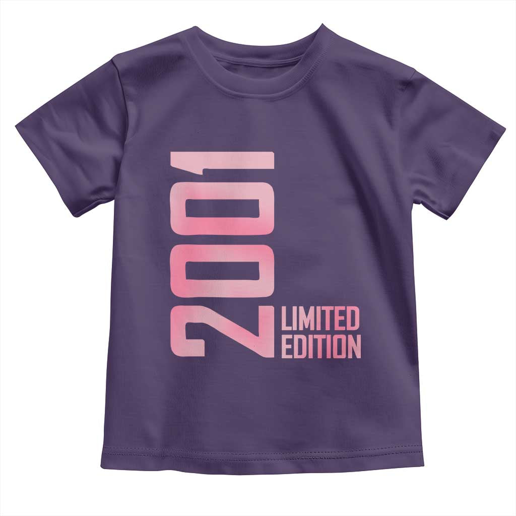Vintage 25th Birthday Limited Edition 2001 Gift Toddler T Shirt