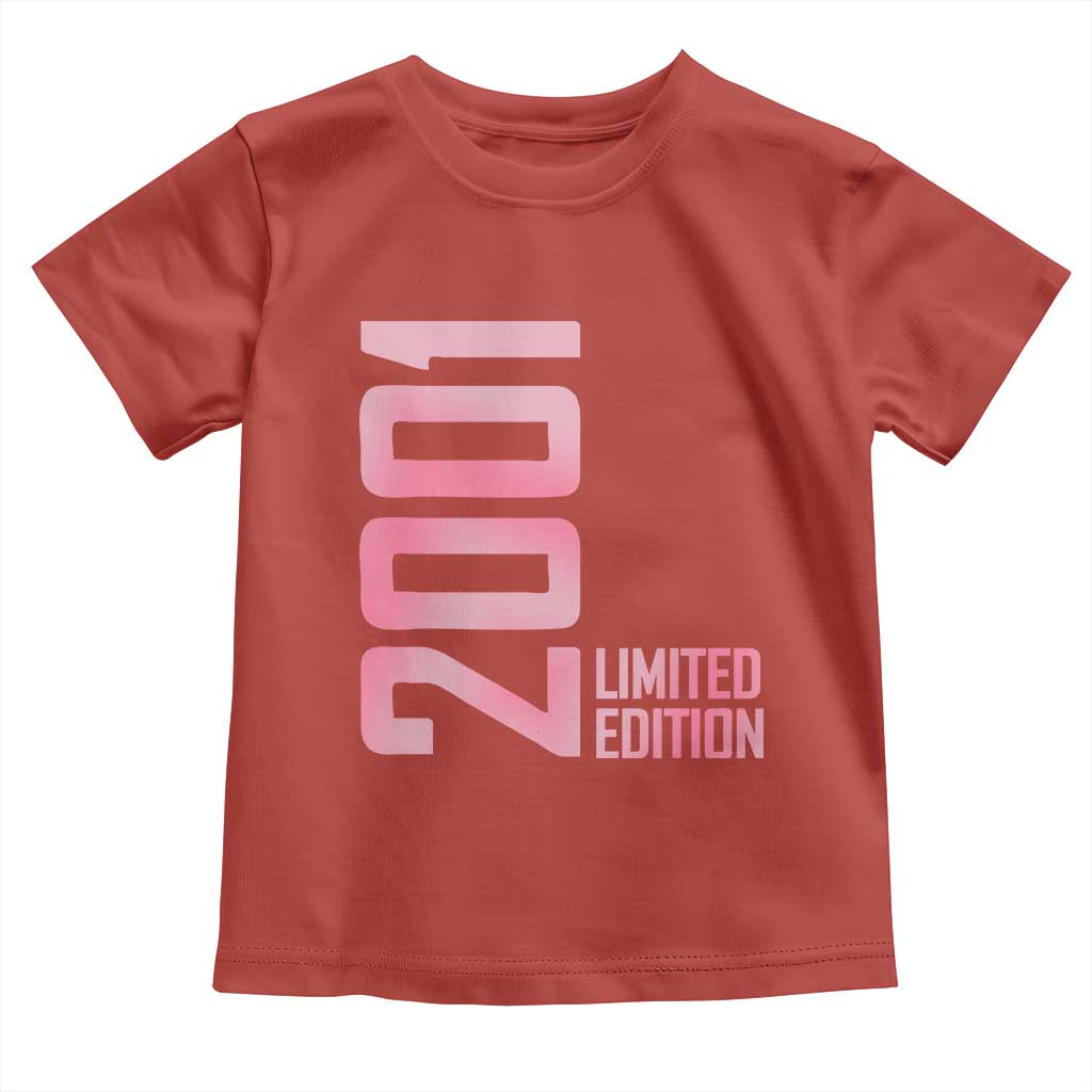 Vintage 25th Birthday Limited Edition 2001 Gift Toddler T Shirt