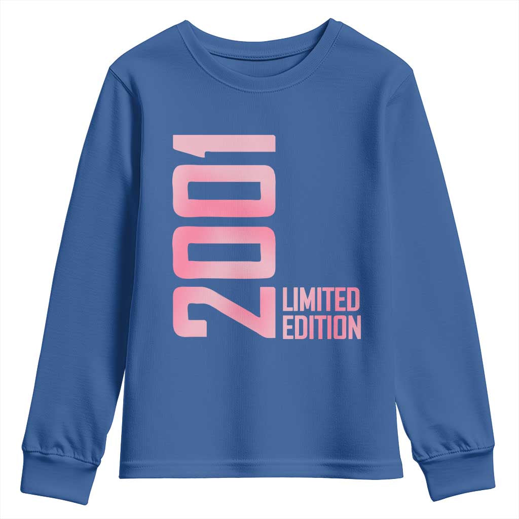 Vintage 25th Birthday Limited Edition 2001 Gift Youth Sweatshirt