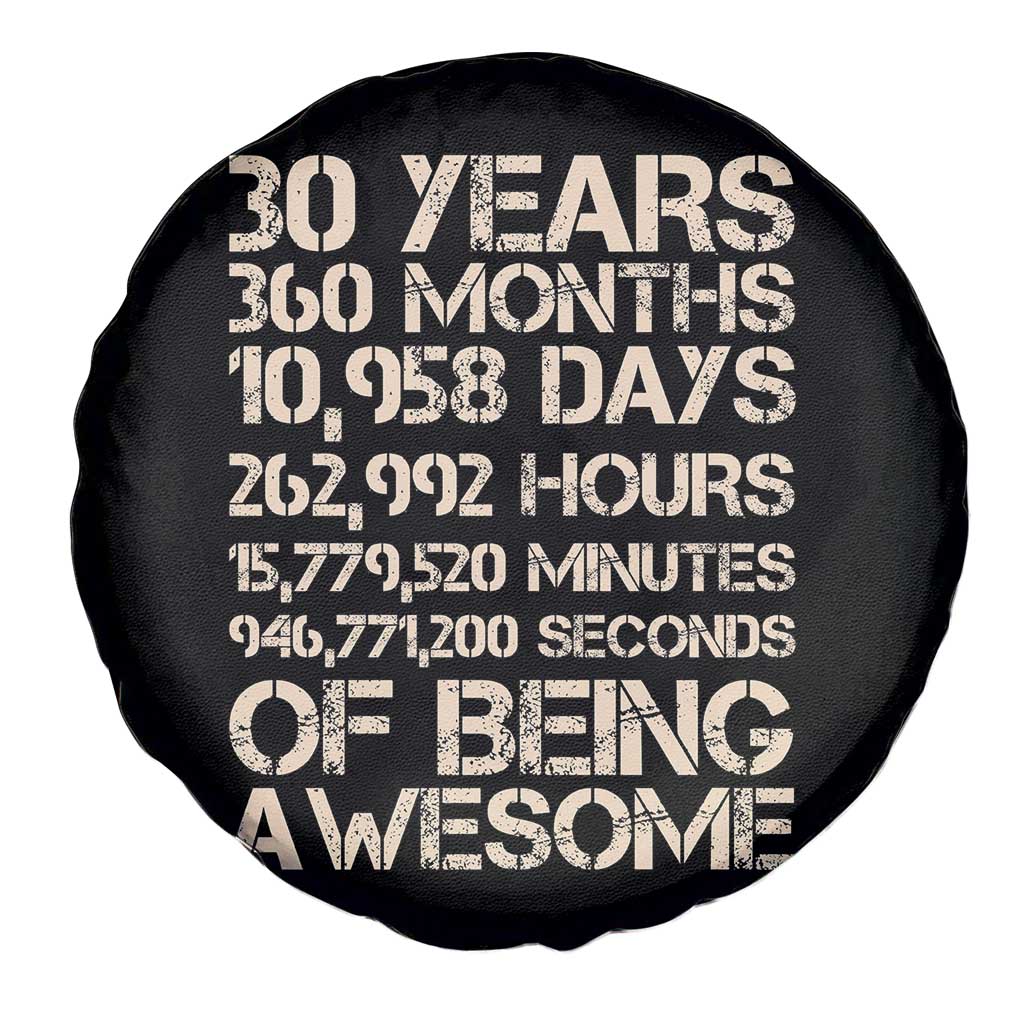Vintage 30th Birthday Gift Spare Tire Cover 30 Years Of Being Awesome
