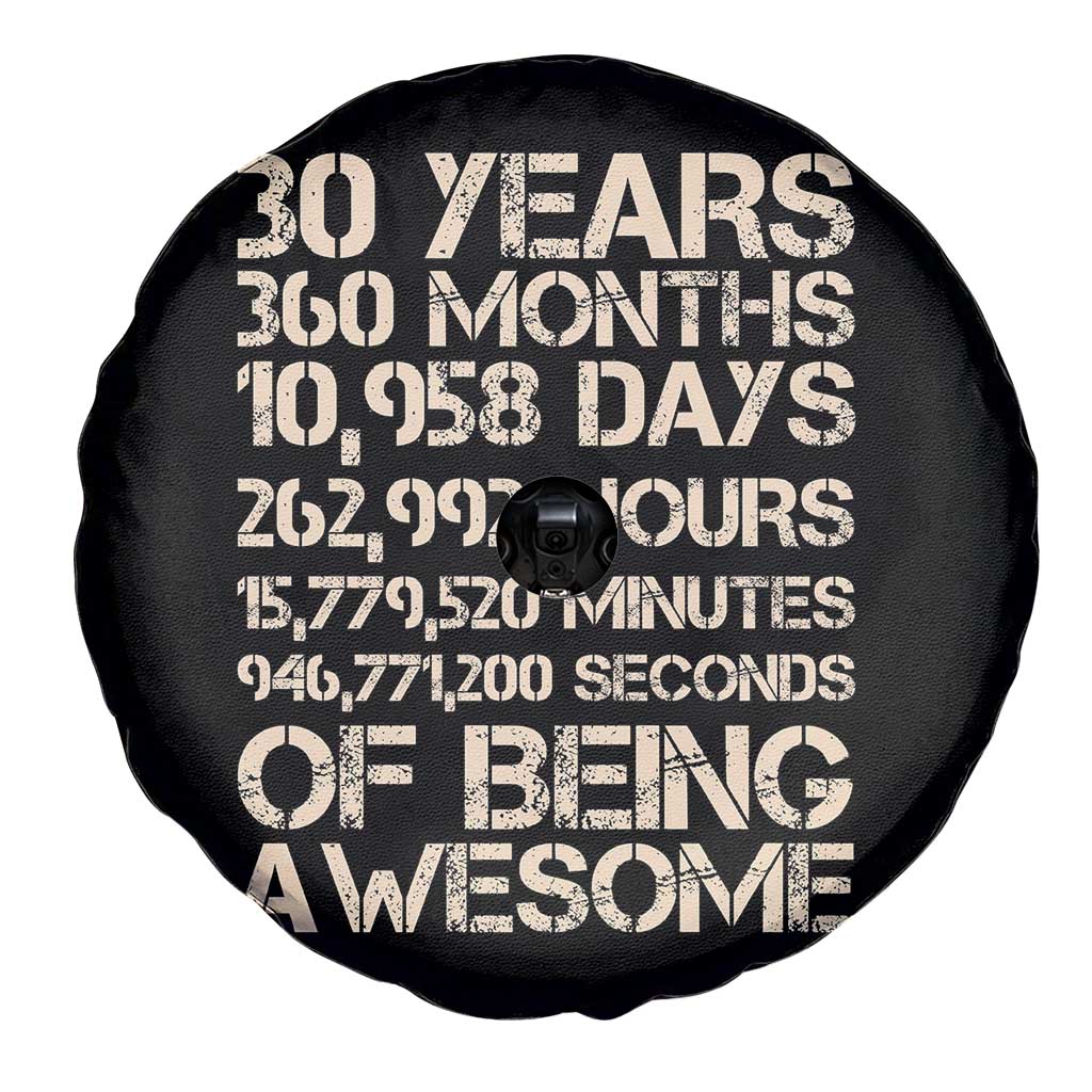 Vintage 30th Birthday Gift Spare Tire Cover 30 Years Of Being Awesome