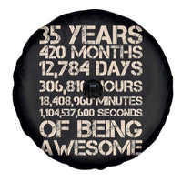 Vintage 35th Birthday Gift Spare Tire Cover 35 Years Of Being Awesome