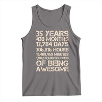 Vintage 35th Birthday Gift Tank Top 35 Years Of Being Awesome