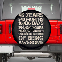 Vintage 45th Birthday Gift Spare Tire Cover 45 Years Of Being Awesome
