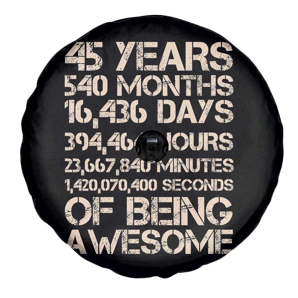 Vintage 45th Birthday Gift Spare Tire Cover 45 Years Of Being Awesome