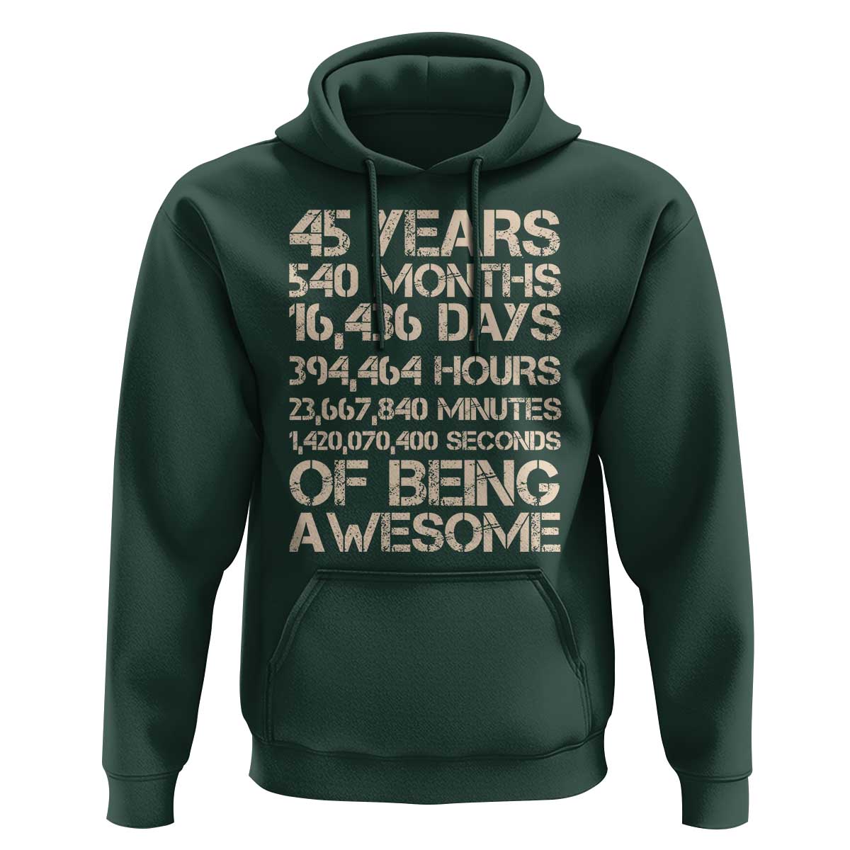Vintage 45th Birthday Gift Hoodie 45 Years Of Being Awesome