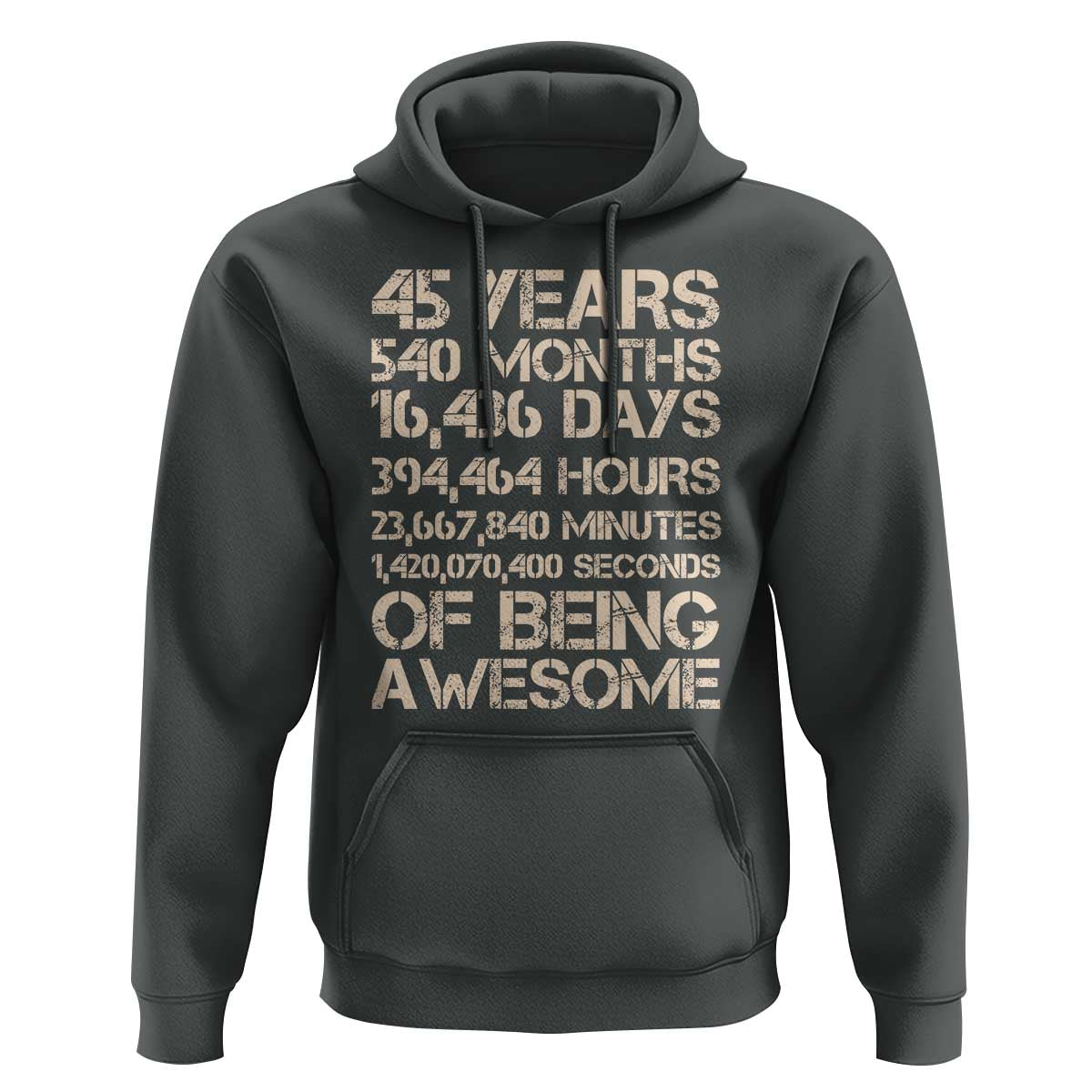 Vintage 45th Birthday Gift Hoodie 45 Years Of Being Awesome