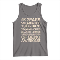Vintage 45th Birthday Gift Tank Top 45 Years Of Being Awesome
