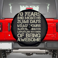 Vintage 70th Birthday Gift Spare Tire Cover 70 Years Of Being Awesome