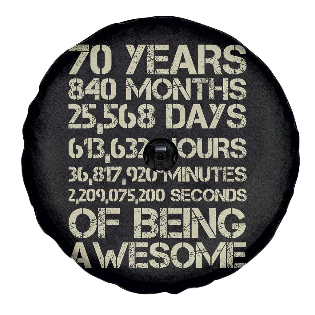 Vintage 70th Birthday Gift Spare Tire Cover 70 Years Of Being Awesome